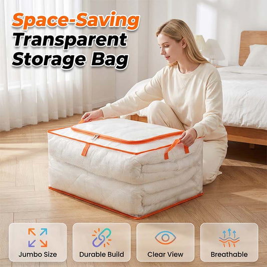 🔥 50% OFF · Large Capacity Transparent Mesh Storage Bag ✨