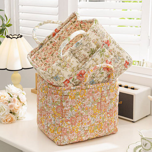 🔥Limited stock available 50% OFF🔥Portable Floral Fabric Storage Basket