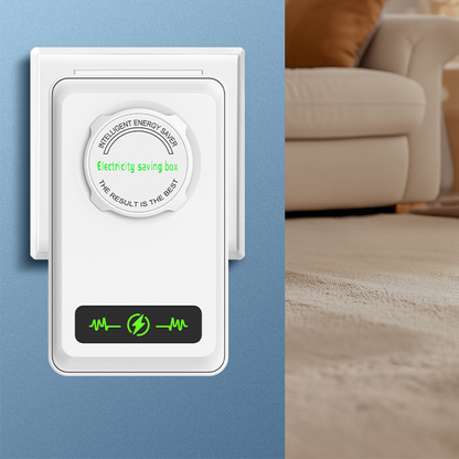 💥Up to 50% off！！Plug-In Energy Saver ⚡ – Voltage Stabiliser & Power Efficiency Device, Flame-Retardant ABS, 30KW Effective Load, for Home & Office Electricity Saving