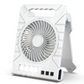 ✨ Solar-Powered Outdoor Fan – Rechargeable, Ultra-Quiet, with LED Light 💡