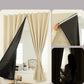 Portable Blackout Blind 🛏️🌙 – No Drill, Triple Weave, Thermal, Scalloped Edge