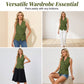 🔥49% OFF Women's Halter Sleeveless Casual Blouse, Soft Breathable Summer Tank Top, Elegant Loose Fit Daily Shirts for Vacation & Streetwear