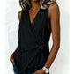 🔥49% OFF Women's Halter Sleeveless Casual Blouse, Soft Breathable Summer Tank Top, Elegant Loose Fit Daily Shirts for Vacation & Streetwear