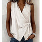 🔥49% OFF Women's Halter Sleeveless Casual Blouse, Soft Breathable Summer Tank Top, Elegant Loose Fit Daily Shirts for Vacation & Streetwear