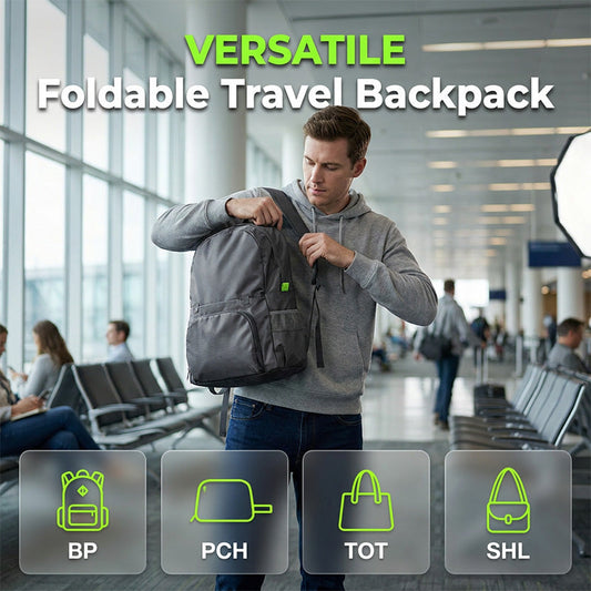 🎒 ✨Foldable Convertible Backpack Tote 3-in-1 Travel Bag – Backpack, Bag & Shoulder Bag in one – compact, versatile & perfect for travel, everyday life & work