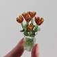 🌷 Glass flower vase set – vibrant, compact, maintenance-free forever!