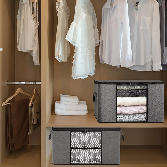 📦🧺 Storage bag – large capacity, breathable, with transparent window & handles!