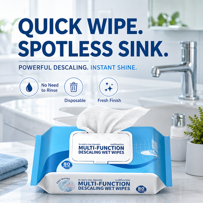 🚿 Multi-function Bathroom Descaling Cleaning Wipes