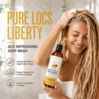 🍎🧴 ACV Loc Shampoo – Deep Cleansing Wash for Buildup & Residue