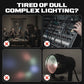 🎁💡 XDV 6-Arm Stage Light – 50% OFF! RGBW colors, strobe effects, DMX control – great for events & festive decor. 🎵
