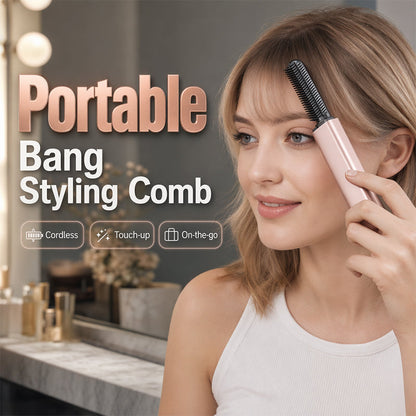 🏆 Last Day Special Price 70% OFF !💁Portable Cordless Hair Straightening Comb👩Shape hair in 3 seconds!