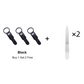 3pcs Nail Clippers with Magnifier & Splash-proof Box