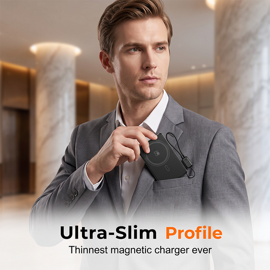 Portable 2.5W Watch Charger Power Bank with Integrated Cable