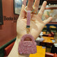 Sparkling Rhinestone Mini Purse Keychain