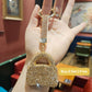 Sparkling Rhinestone Mini Purse Keychain