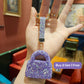 Sparkling Rhinestone Mini Purse Keychain