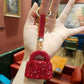 Sparkling Rhinestone Mini Purse Keychain