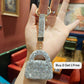 Sparkling Rhinestone Mini Purse Keychain
