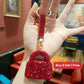 Sparkling Rhinestone Mini Purse Keychain