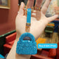 Sparkling Rhinestone Mini Purse Keychain