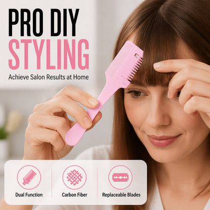 DIY Hair Thinning Comb with Adjustable Blade & Beginner-Friendly Design