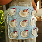 Crochet Chicken Egg Collecting Apron