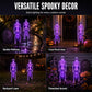 🎃💡 Solar Skeleton Stake Lights – Glow In The Dark, Solar Powered, Easy To Install. Ideal For Haunted Yard, Porch & Walkway! 👻🪦✅