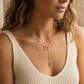 Stainless Steel Y-Shape Heart Initial Necklace