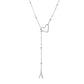 Stainless Steel Y-Shape Heart Initial Necklace