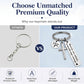 Stainless Steel Cross Keychain with Drive Safe