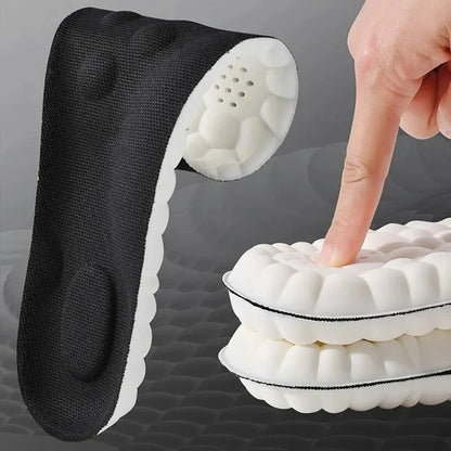 Highly elastic latex sports insoles – soft shoe inserts, arch support, orthopedic insoles – breathable, odor-resistant, shock-absorbing cushioning.