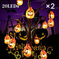 Waterproof Halloween Pumpkin Solar Branch Lights