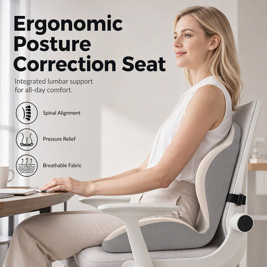 🎉This Week's Special Sales - 50% OFF✨Ergonomic Memory Foam Seat Cushion with Back Support