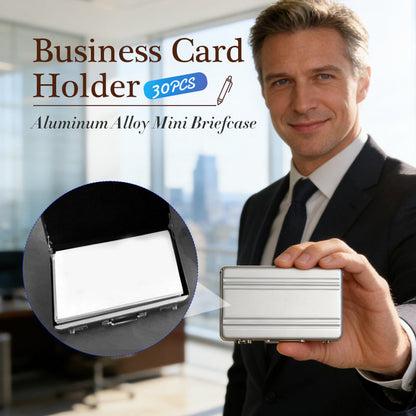 Aluminum Alloy Mini Anti-theft Briefcase/Business Card Holder