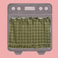 Farmhouse Ruffled Oven Door Skirt