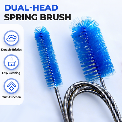 Multi-Function Dual-Head Spring Brush