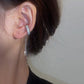 Minimalist Rhinestone Tassel Ear Cuff