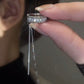 Minimalist Rhinestone Tassel Ear Cuff