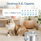 Stainless Steel Automatic Filtering Cat Water Fountain