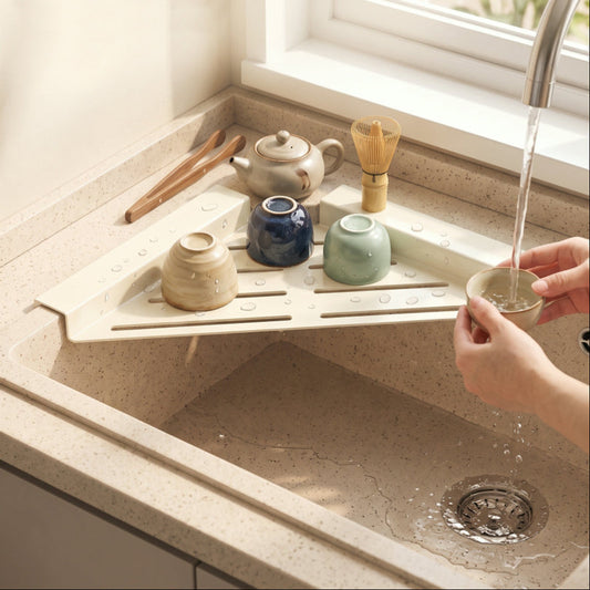 Space-Saving Corner Drainer