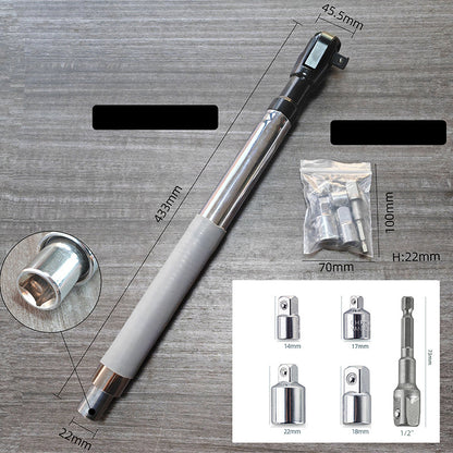 Dual-Function Extension Bar Ratchet Wrench