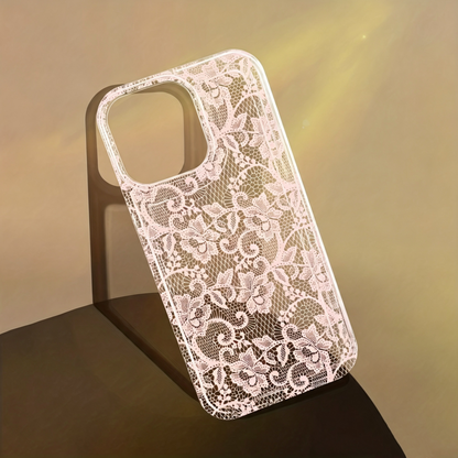 Romantic Lace Print TPU Phone Case
