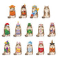 🎄🎃 Limited Time Deal – Interchangeable Wooden Seasonal Animal Decor 🐶✨ | 26-Piece Magnetic Holiday Outfit Set for Year-Round Home Display