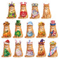 🎄🎃 Limited Time Deal – Interchangeable Wooden Seasonal Animal Decor 🐶✨ | 26-Piece Magnetic Holiday Outfit Set for Year-Round Home Display