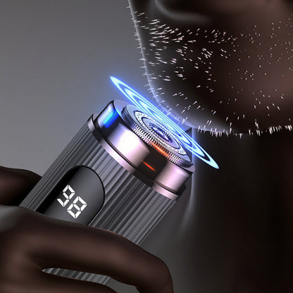 🪒 50% OFF – LIMITED TIME 🪒 Mini Travel Electric Shaver – LED Power Display & Waterproof