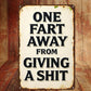 Funny Vintage Metal Wall Sign