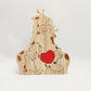 Wooden Family Puzzle Giraffe Ornament