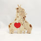 Wooden Family Puzzle Giraffe Ornament