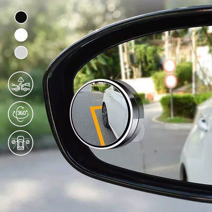 💥 BUY 1 GET 1 FREE – 🚗 360° Convex Blind Spot Mirror – Adjustable Car Side Mirror