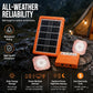Portable Solar Power System with 2 LED Lights